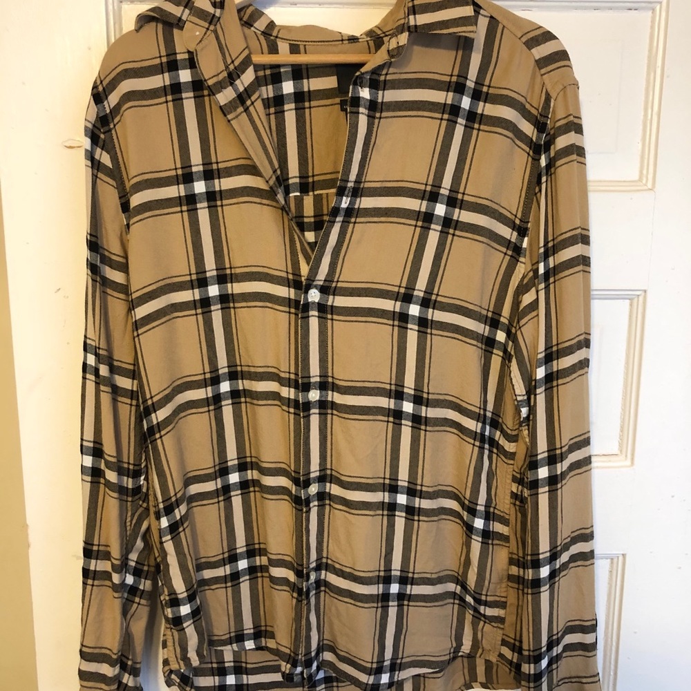 H&M beige Flannnel